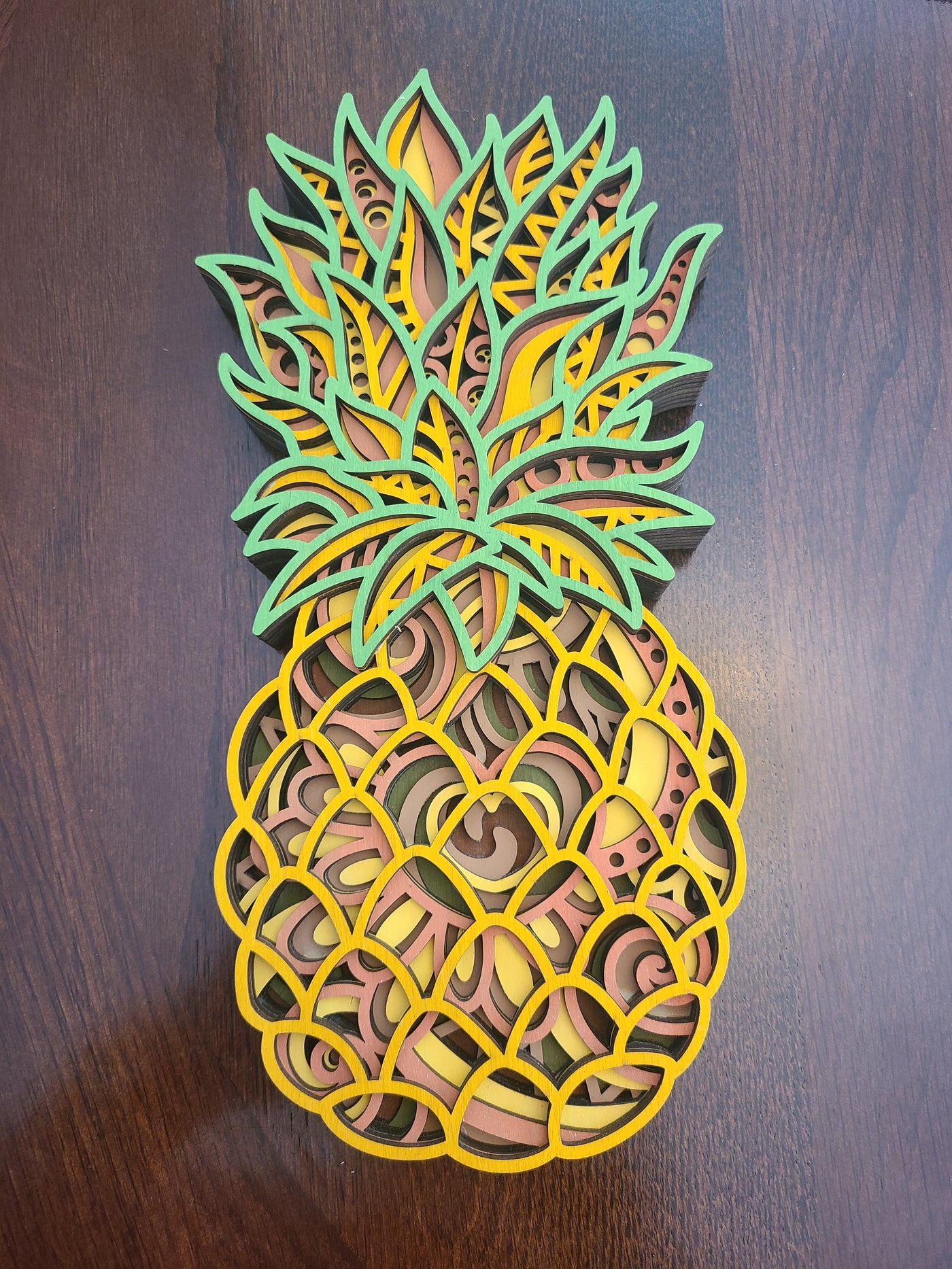 Wood Art- 7 layer Pineapple